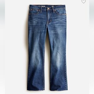 EUC JCREW 9” mid rise Demi boot crop Jean